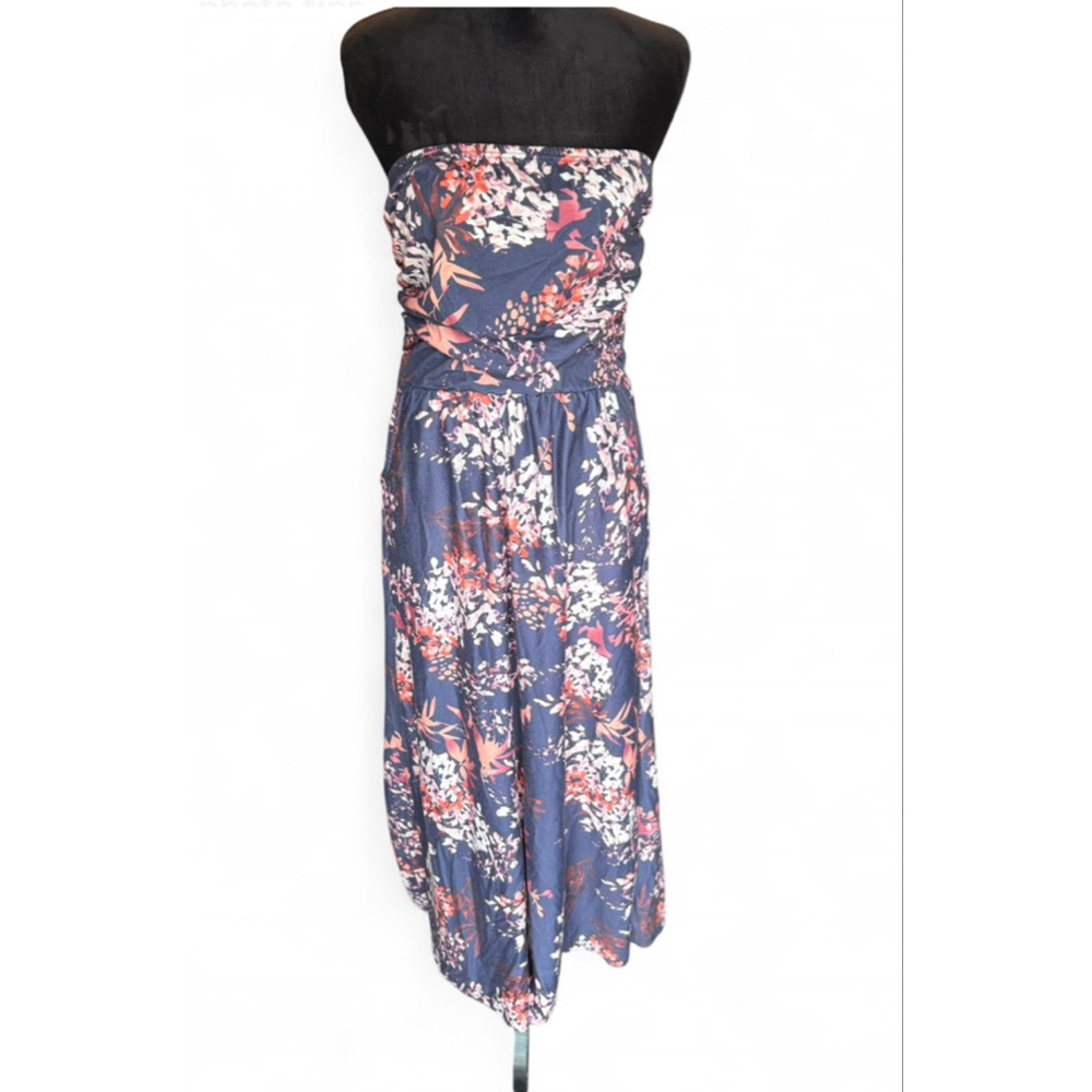 Women's Maxi Dress Size large Blue Floral